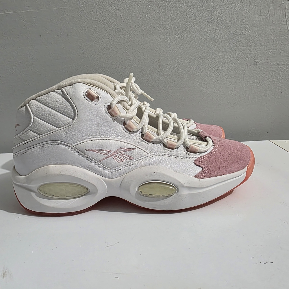 Reebok Women's Pink and White Sneakers